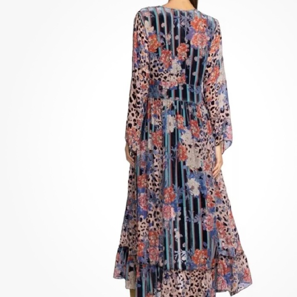 Johnny Was Plus Ontar Beesley Silk-Blend Maxi Dress Size 1X - Picture 3 of 14